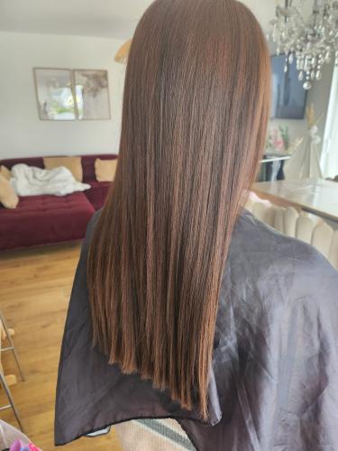 Nouvelle couleur naturelle pour corriger le cuivré qui était trop présent